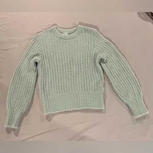 Abercrombie Kids Mint Green Soft Fuzzy Sweater Girls Size 9/10